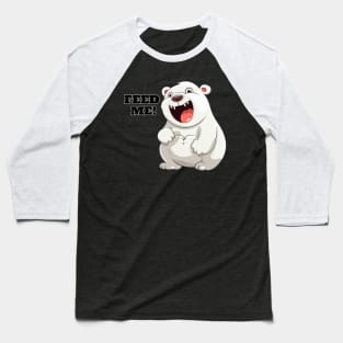 Feed Me!  Polar Bear, White Bear, Cute Baseball T-Shirt